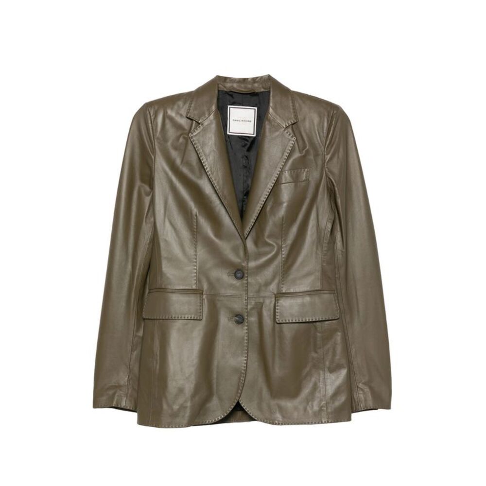 Tagliatore Green Jackets - Leather Jackets Women